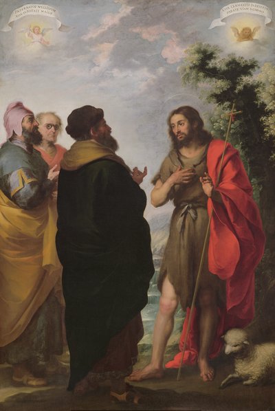 San Giovanni Battista con gli scribi e i farisei, c.1655 da Bartolomé Esteban Murillo